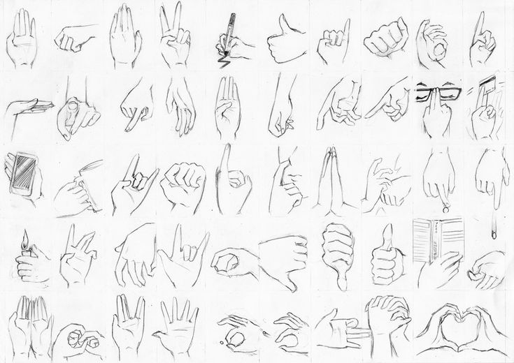 50 ways to draw hands
