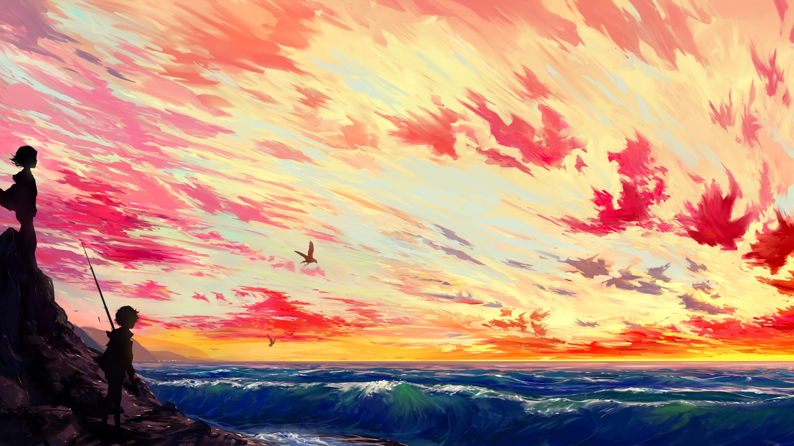7680x4320 Anime Painting Art 8K Wallpaper, HD Anime 4K ...