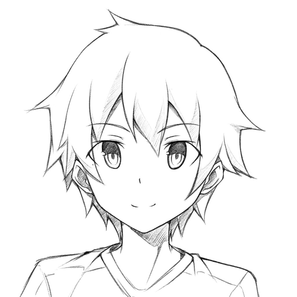 Anime Boy Drawing How To Draw An Anime Boy Face Draw Anime ...