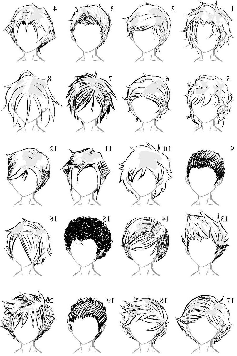 Anime Boy Hairstyles *NOT MINE*