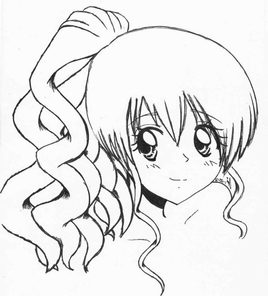 Anime Drawing Easy Girl at GetDrawings