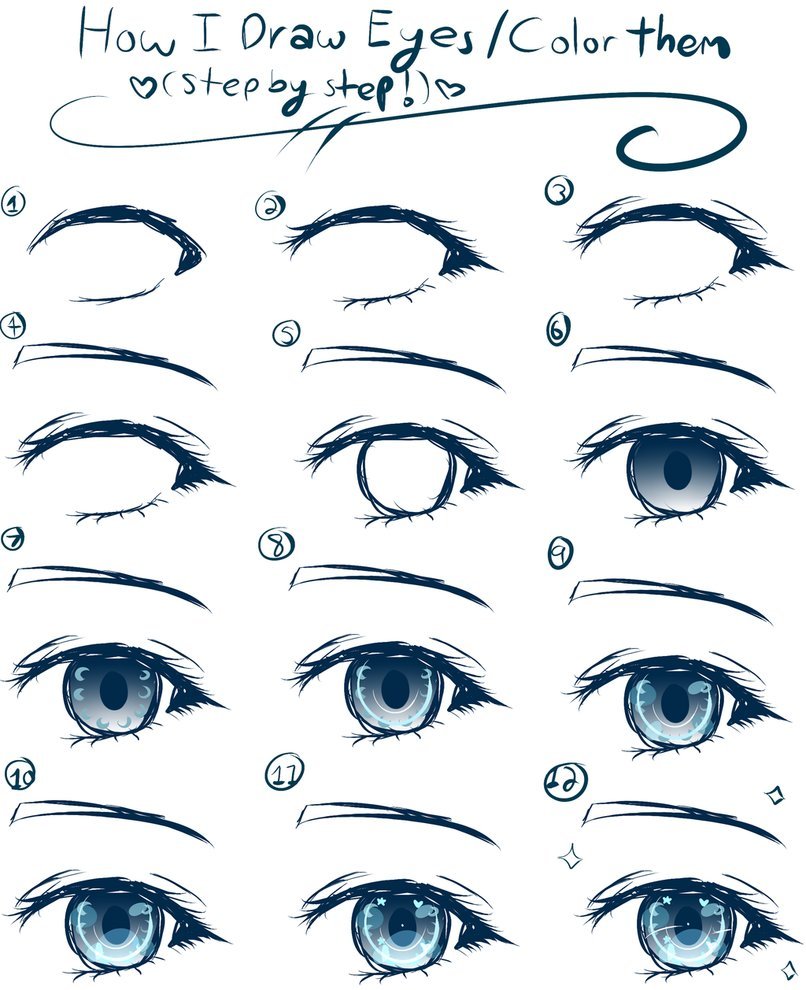Anime Eye Drawing at GetDrawings