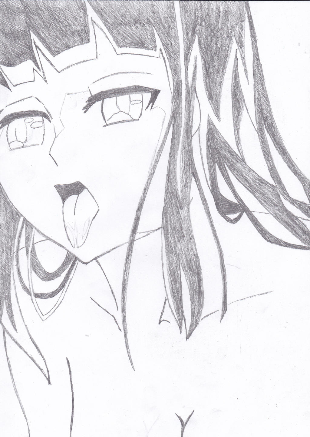 anime girl drawing by me by naruXhinata on DeviantArt