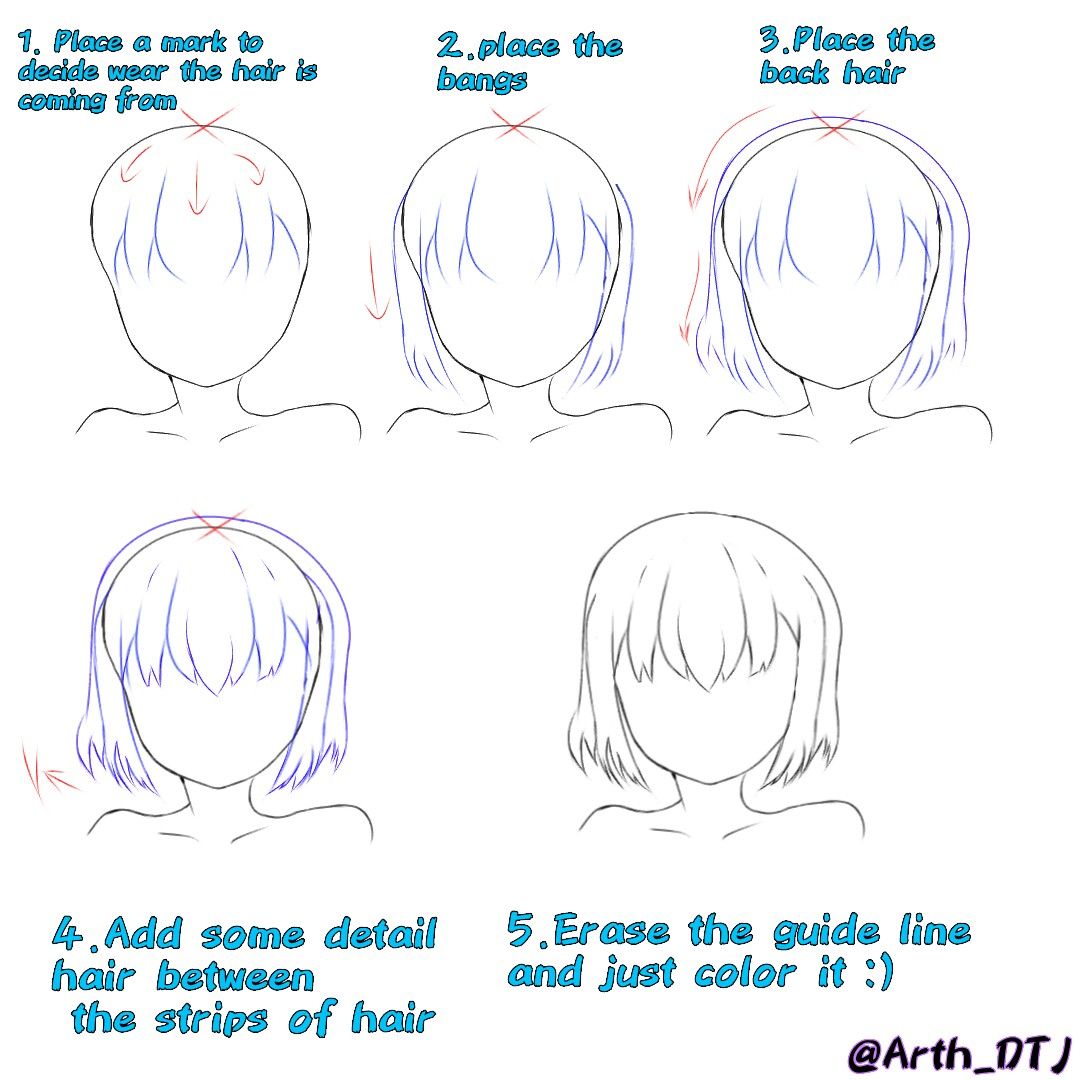 Anime hair