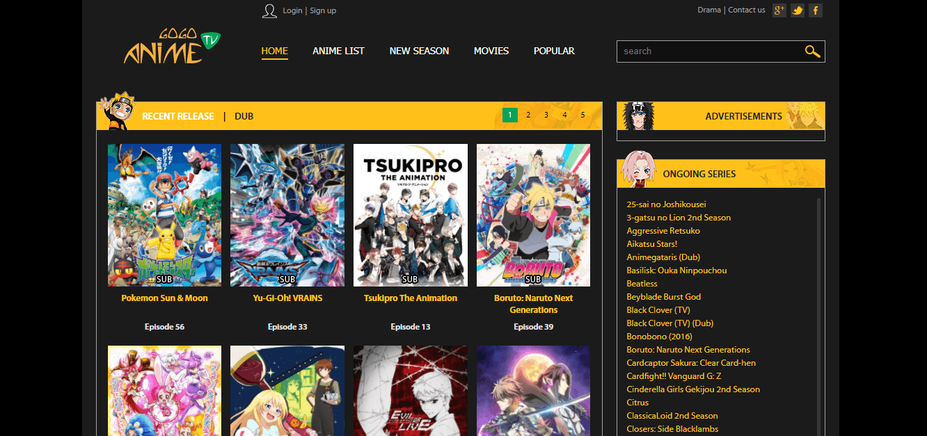 Anime List Dubbed English