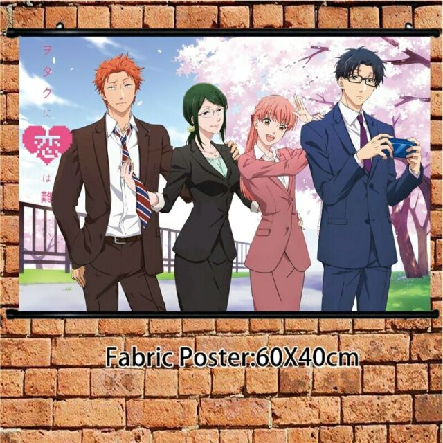 Anime Poster Wotakoi Love is Hard for Otaku Nifuji Hirotaka Wall Scroll ...