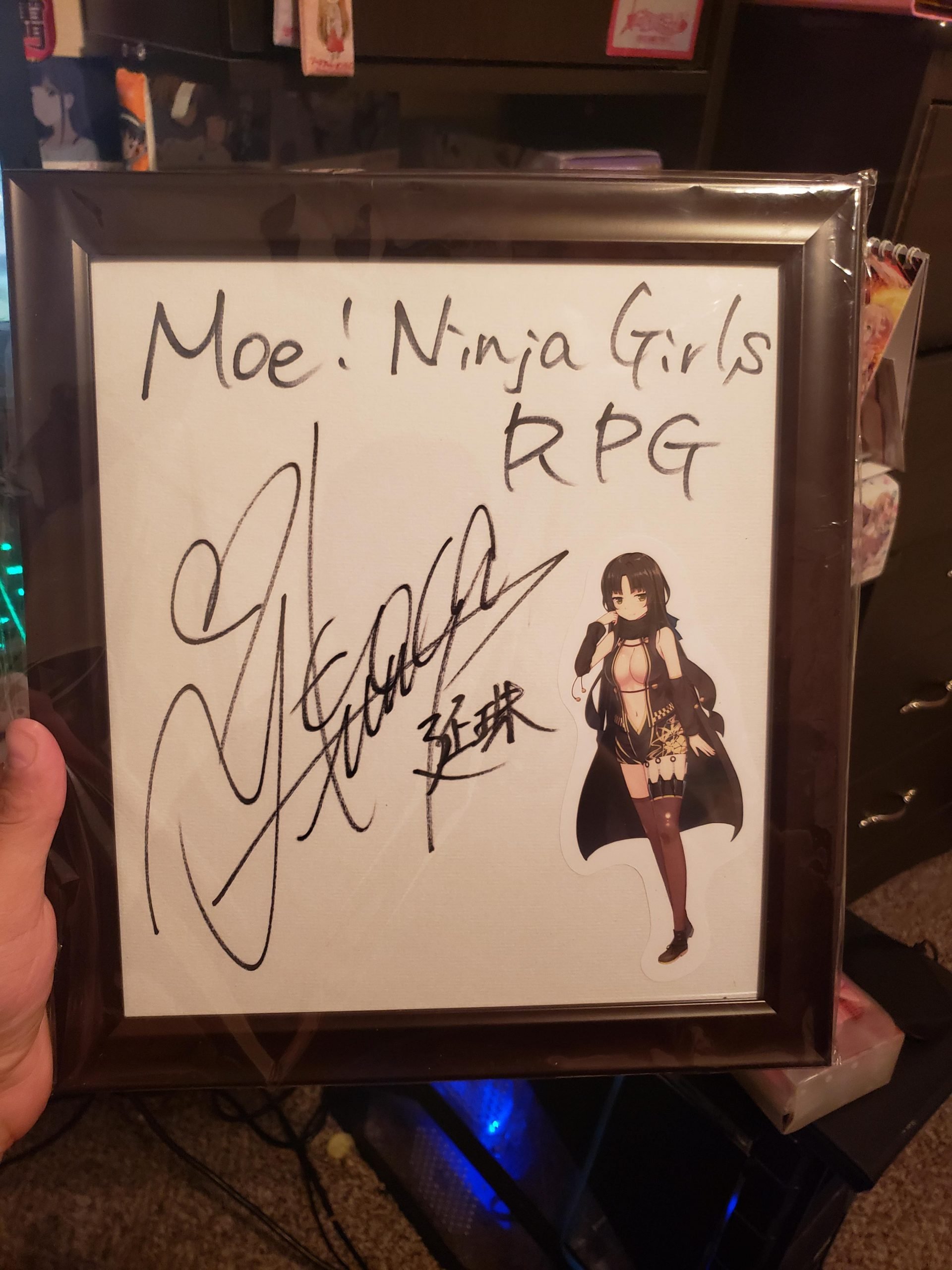 Autographed enju board. I won this at anime expo in a ...