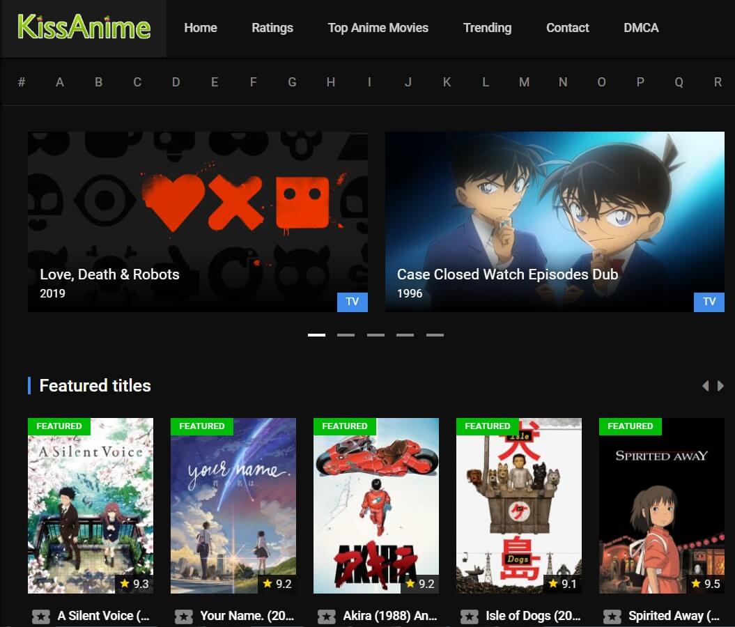 best anime streaming sites