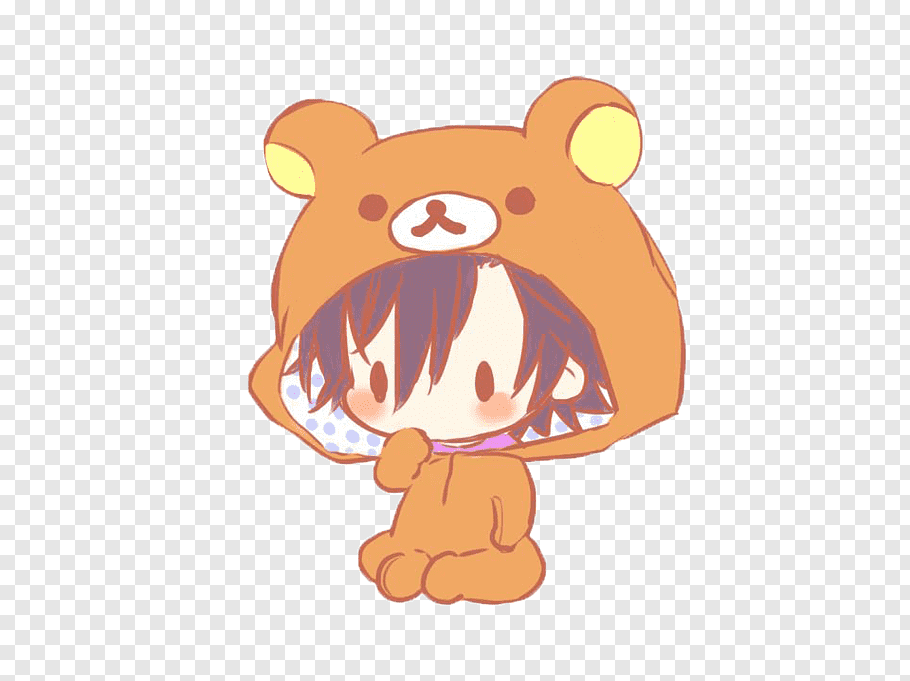 Chibi Anime Kawaii Drawing Bear, Chibi PNG