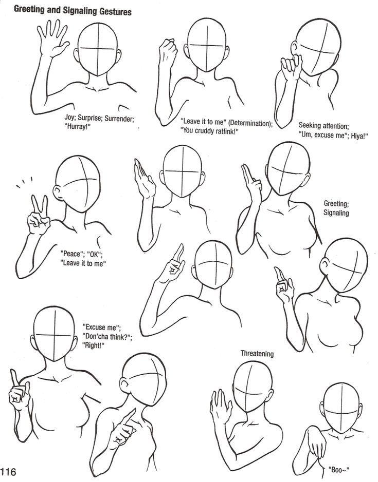 Different hand poses.