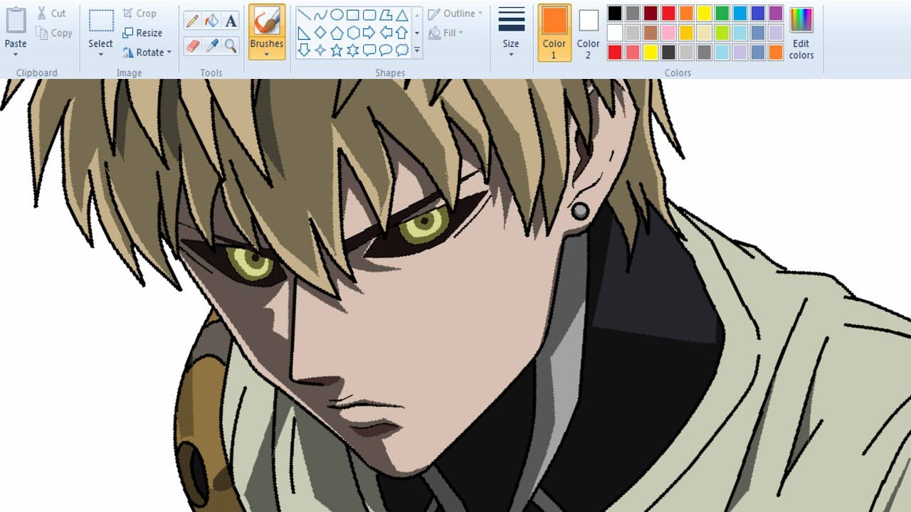 Drawing Anime on MS Paint