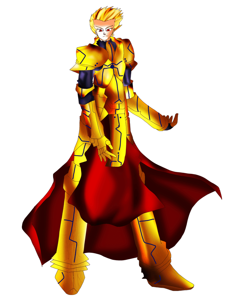 Fate/Stay Night Gilgamesh Render by SuperBeo on DeviantArt