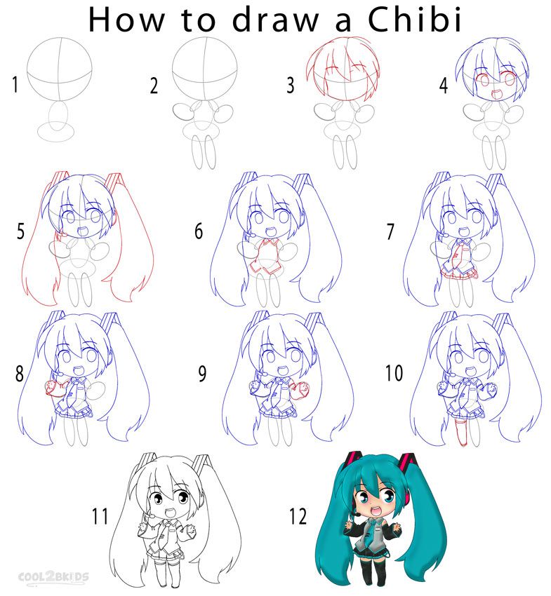 How to Draw a Chibi (Step by Step Pictures)