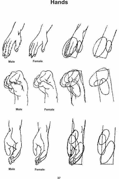 How to draw a simple hands