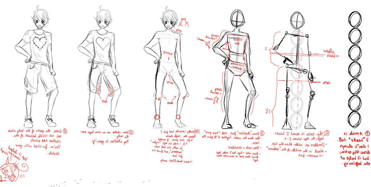 How To Draw An Anime Boy Body For Beginners / An Easy ...