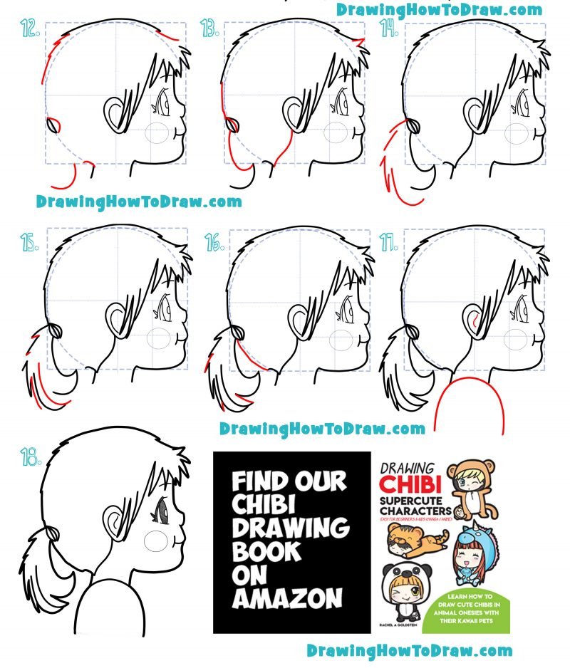 How to Draw an Anime / Manga Girl from The Side
