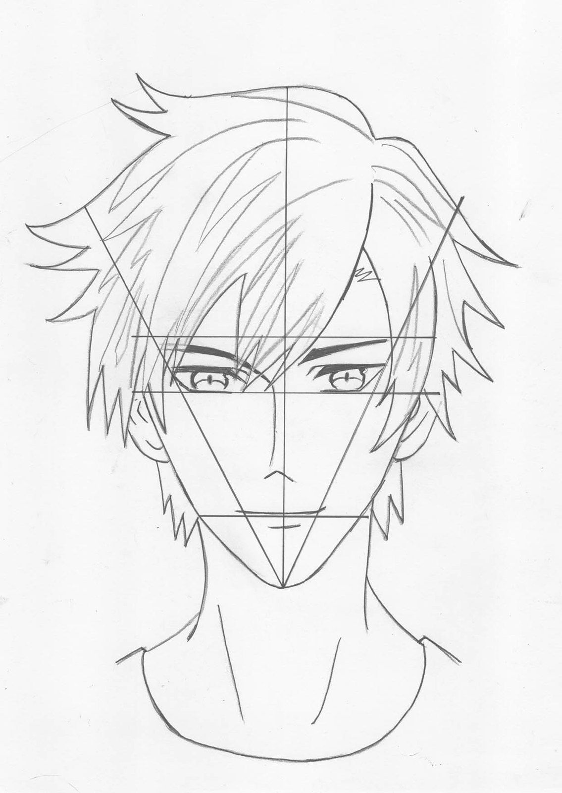 How To Draw Anime Boy Face Step By Step For Beginners ...