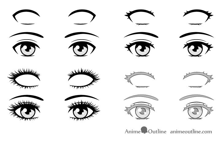 How to Draw Anime Eyelashes Step by Step