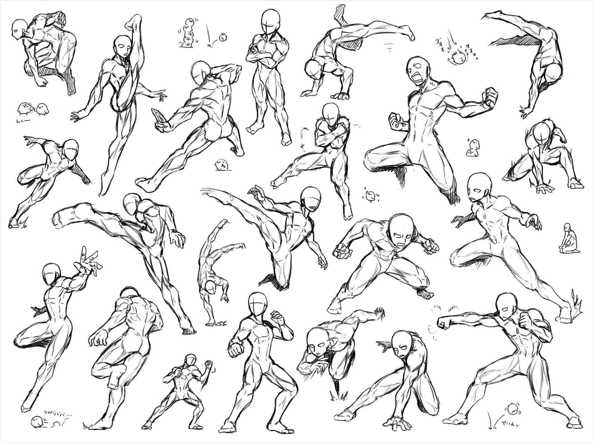 How To Draw Anime Fighting Pose For Girl With Clos How To ...