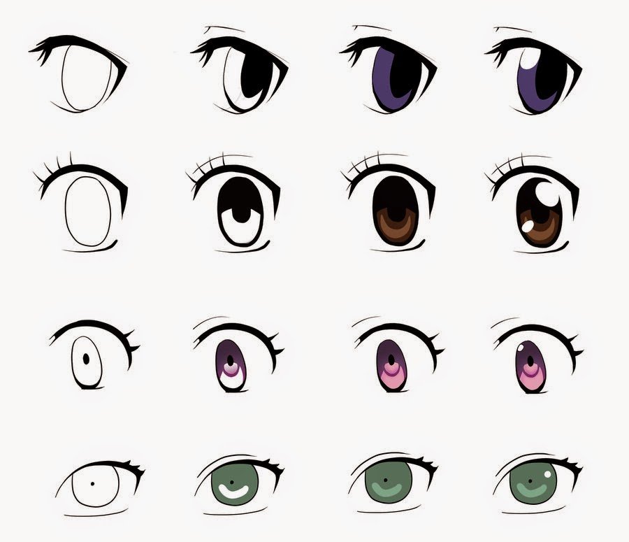 how to draw anime girl eyes step by step for beginners ...
