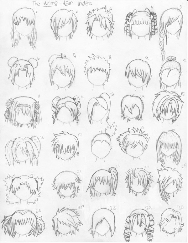 How to Draw Anime Hairstyles