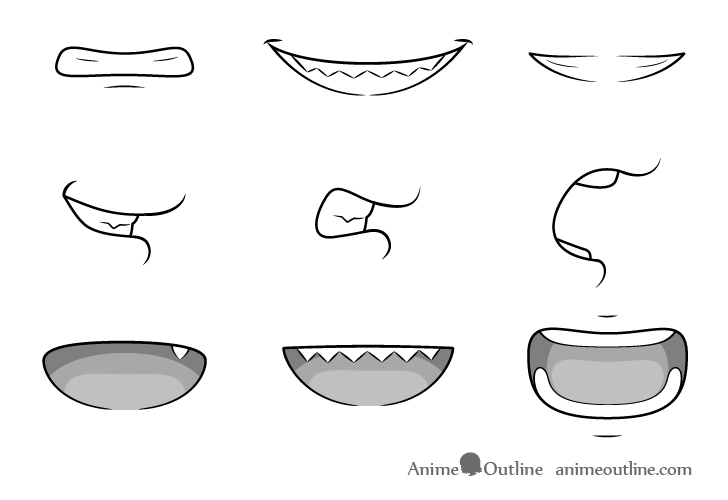 How to Draw Anime & Manga Teeth Tutorial