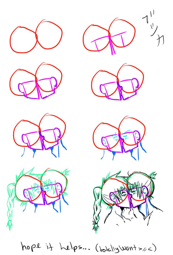 how to draw: kissing by saroona97 on DeviantArt