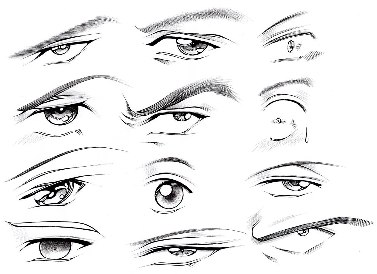 How to Draw Male Eyes (Part 2)  Manga University Campus ...