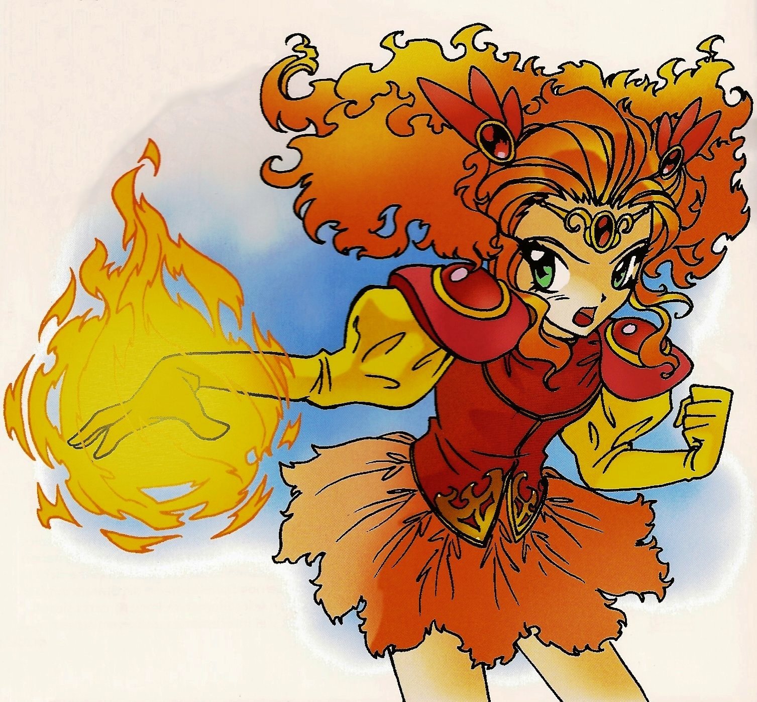 How to Draw Manga: fire girl