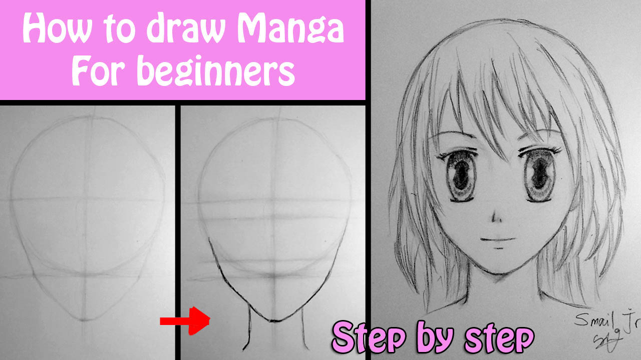 How to draw manga girl for beginners