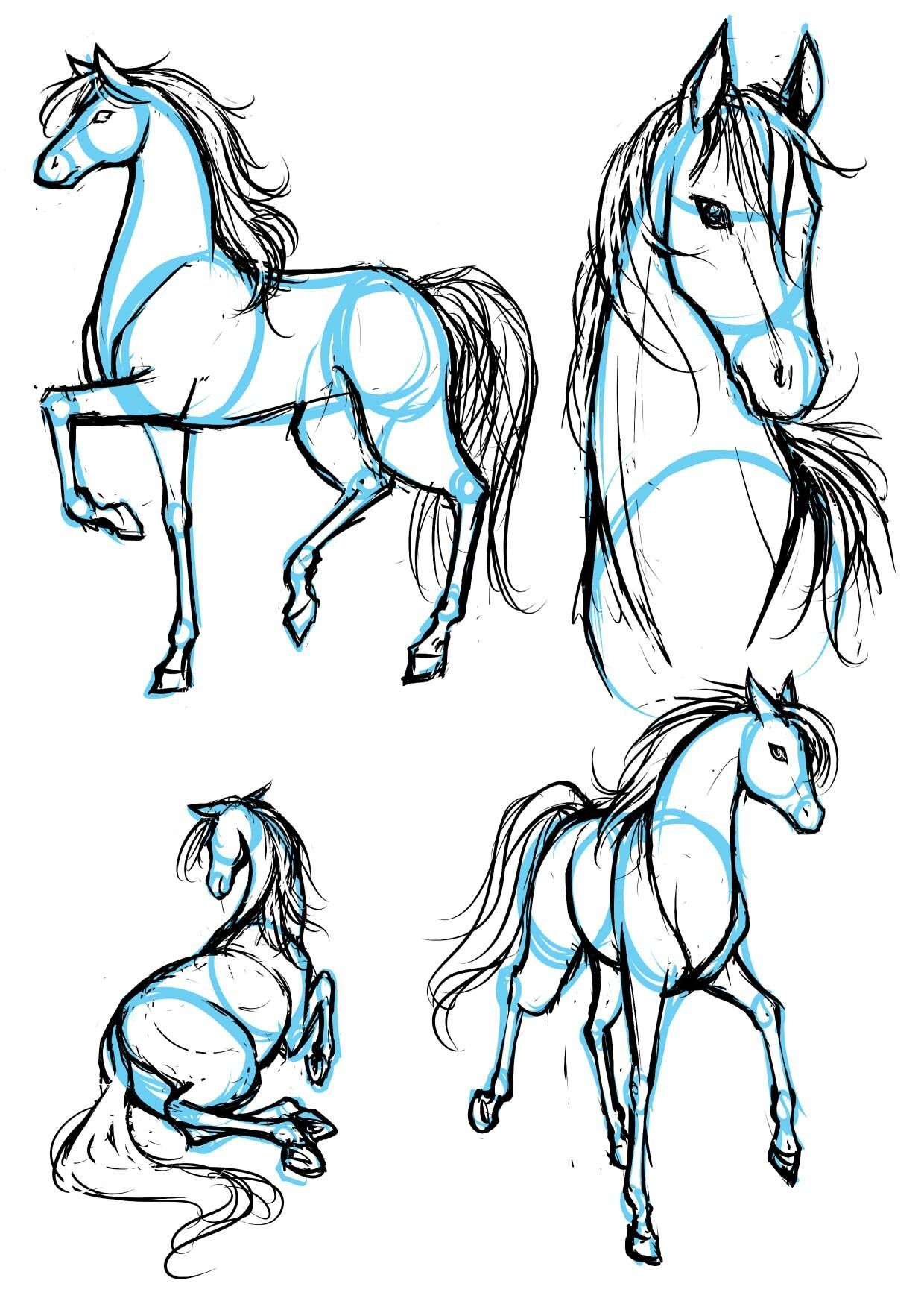 How to draw (Manga)Horses