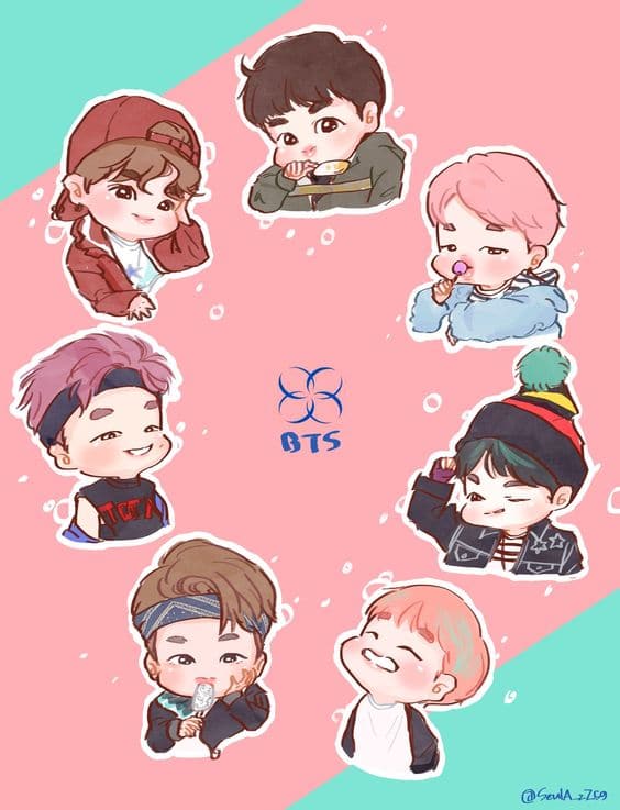 Make kpop or anime stickers for you by Kpopfan7408