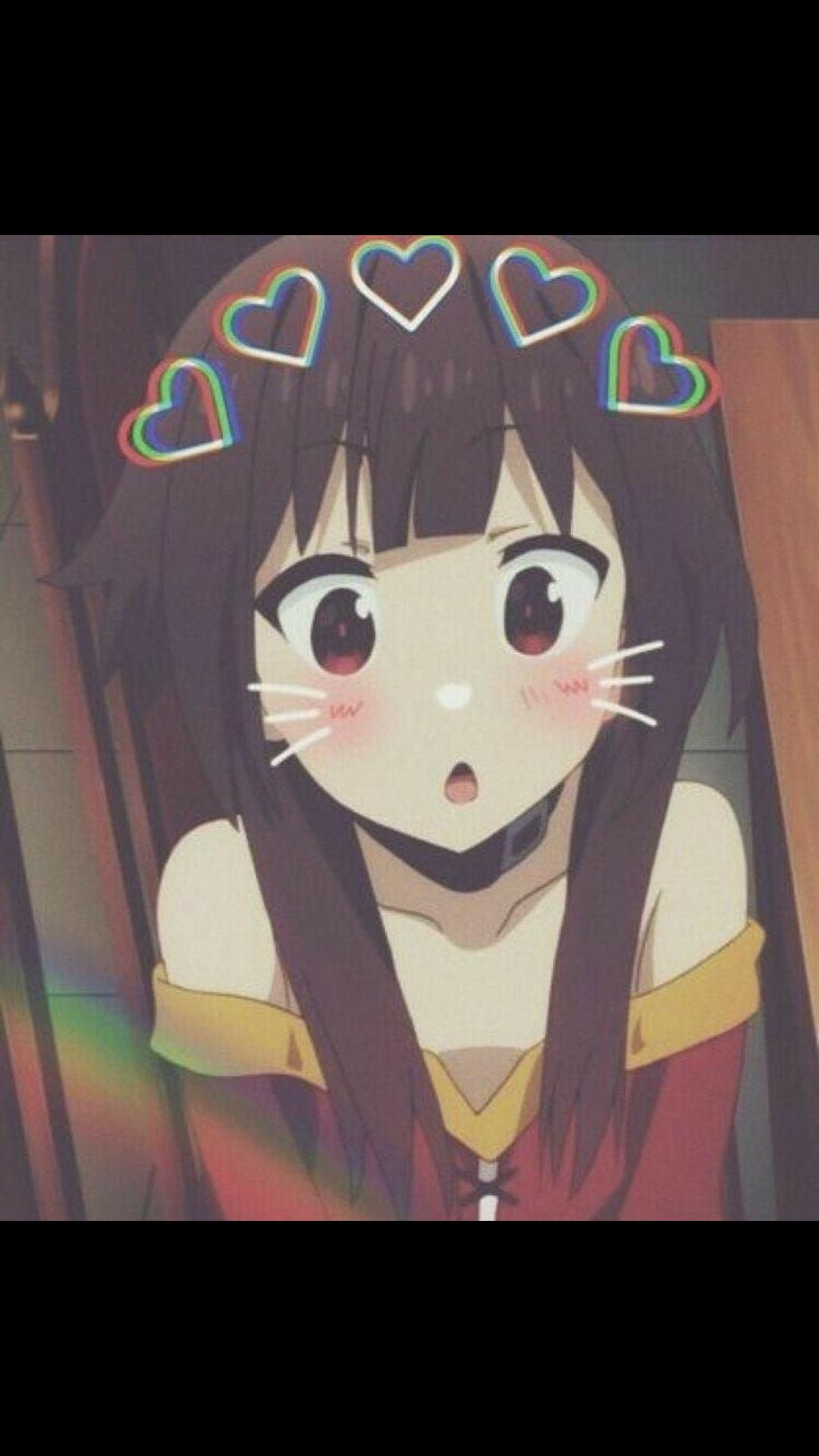 Megumin with a filter