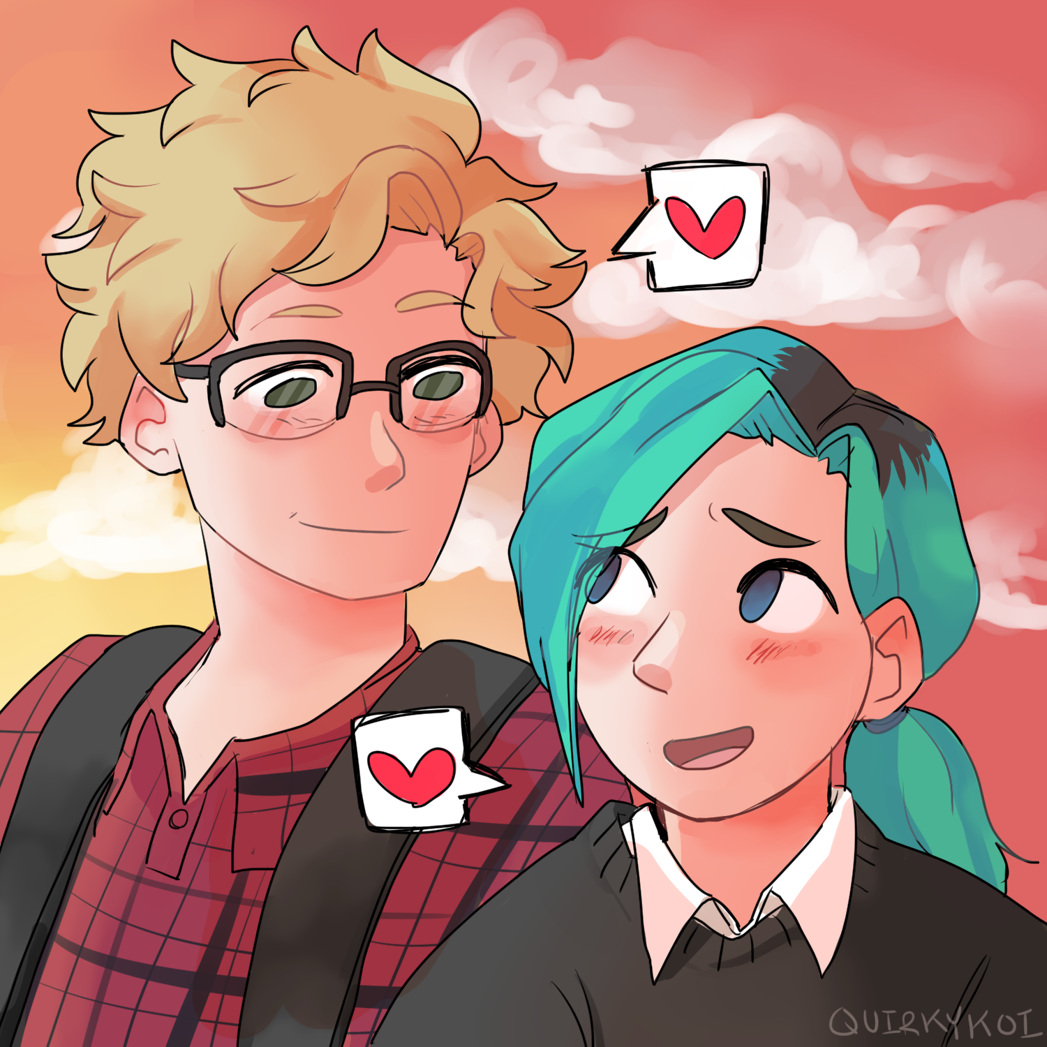 My Boyfriend and I Being a Cute Anime Couple by QuirkyKoi ...
