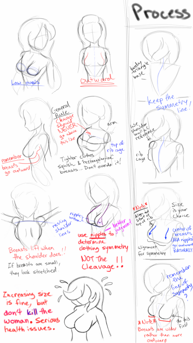 My own GUIDELINE on Drawing Breasts by Philsaegan on ...