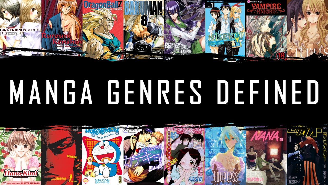 Popular Manga Genres Defined Manga Genres with ...