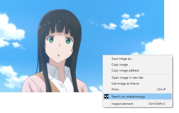 Search Anime by Screenshot extension
