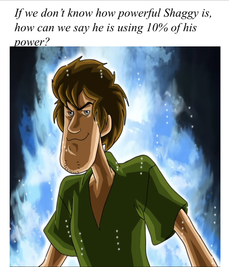 shaggy is the strongest anime character : Animemes