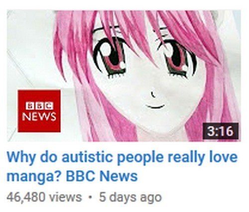 The BBC says anime fans are autistic