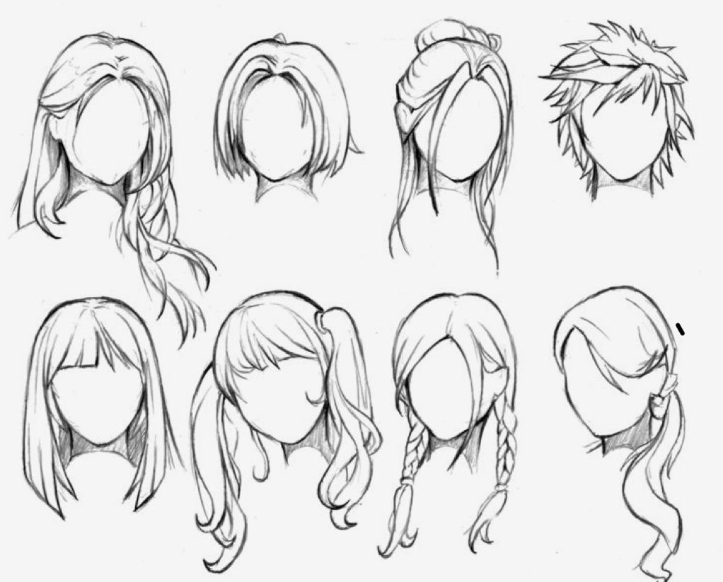 These are very easy female anime hairstyles you can do ...