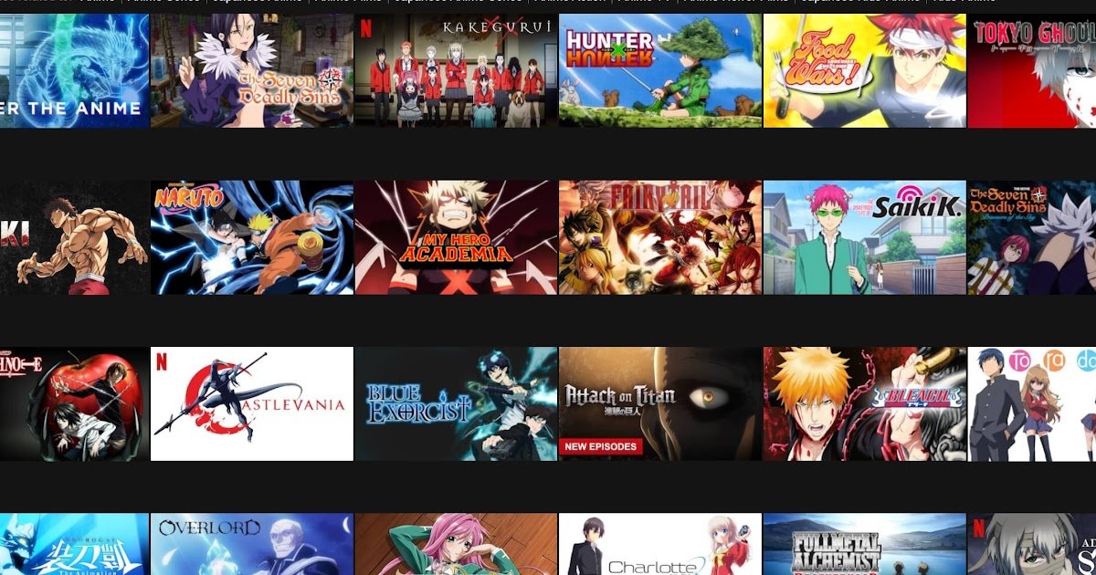 Top Anime on Netflix India(List)