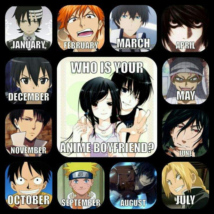 Who Is Your Anime Boyfriend Based On Your Birth Month ...