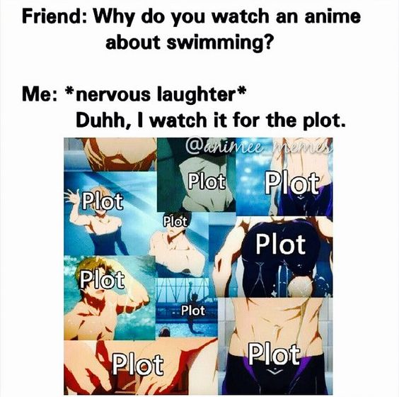 Why do you watch anime? Me: Duh. For the plot of course ...