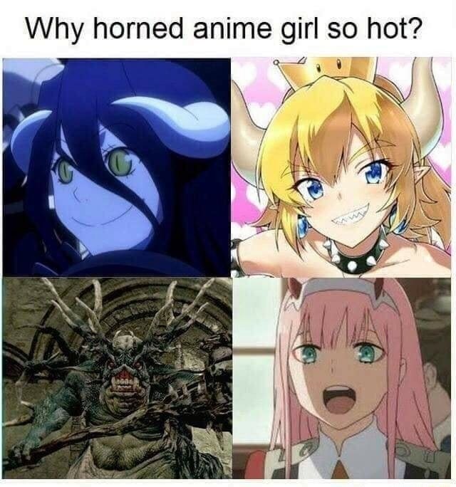 Why horned anime girl so hot?
