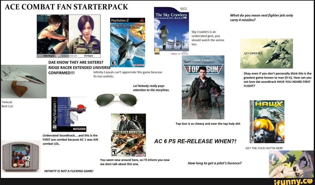 Wii ACE COMBAT FAN STARTERPACK What do you mean real ...